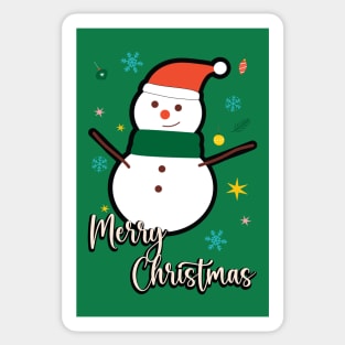 MERRY CHRISTMAS - SNOWMAN Sticker